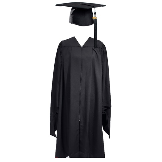 masters degree cap and gown